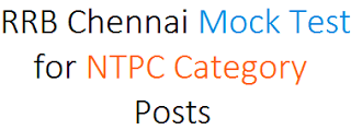 rrb chennai ntpc mock